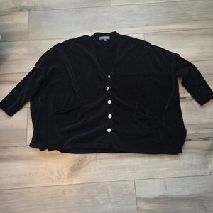 Barefoot Dreams Cozy Black Cardigan